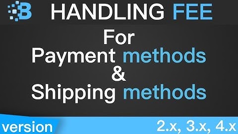 Handling Fee Module For OpenCart