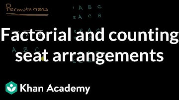 Factorial and counting seat arrangements | Probability and Statistics | Khan Academy