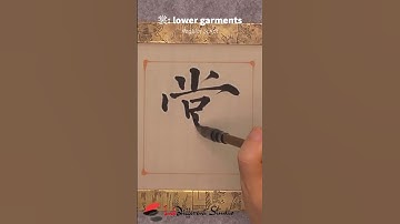 Daily Character Challenge 裳 #inkdifferentstudio #calligraphyart #learncalligraphy #learnchinese