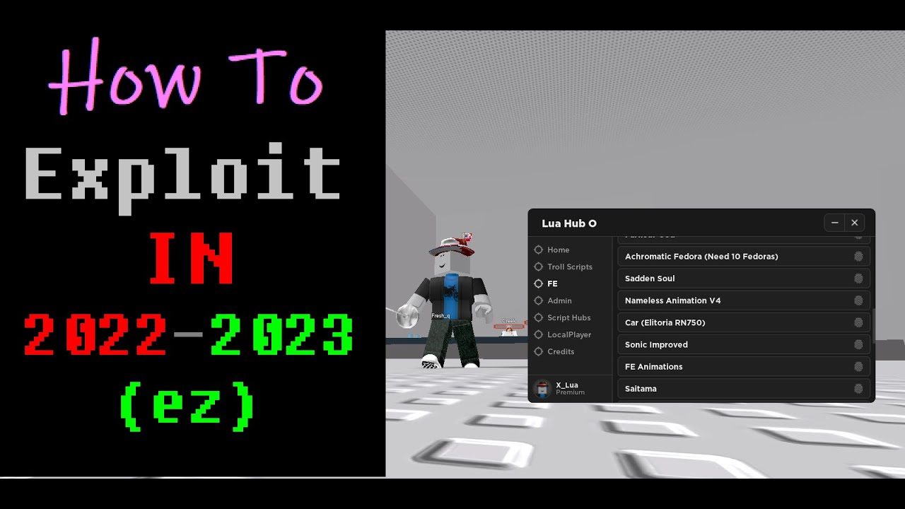 [ROBLOX] TUTORIAL ON HOW TO EXPLOIT SAFELY IN 2022-2023 [LuaXe] - YouTube
