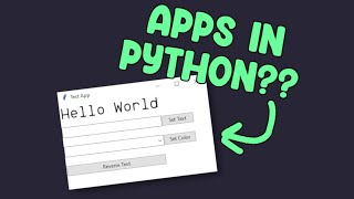 How To Create Apps In Python Using Tkinter!
