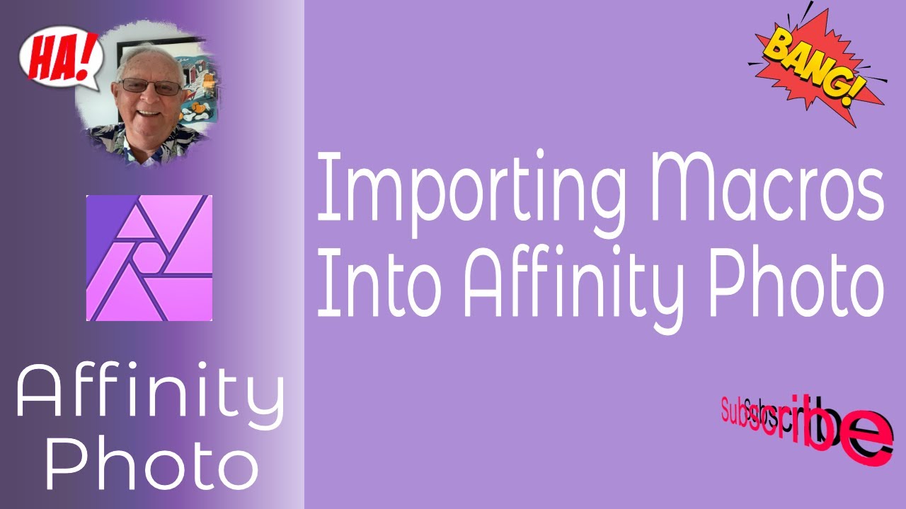 Importing Macros Into Affinity Photo For iPad - YouTube
