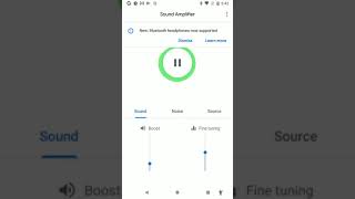 sound amplifier use a11y shortcut