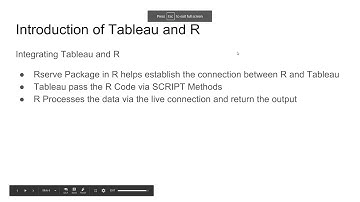 How to connect Tableau with R | Integration of R with Tableau