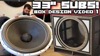 MONSTER 33&quot; B2 Audio Subwoofer slot ported enclosure | Box design video 1