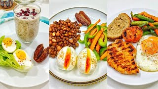 6 Different healthy &amp; high protein breakfast ideas.