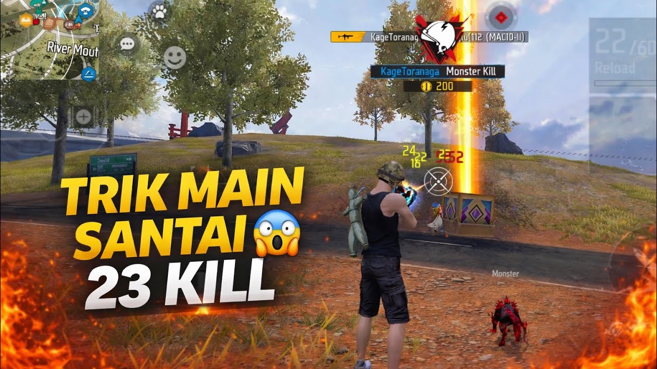 Pakai strategi Ngendok mekanik tua bisa 23 kill plus booyah!