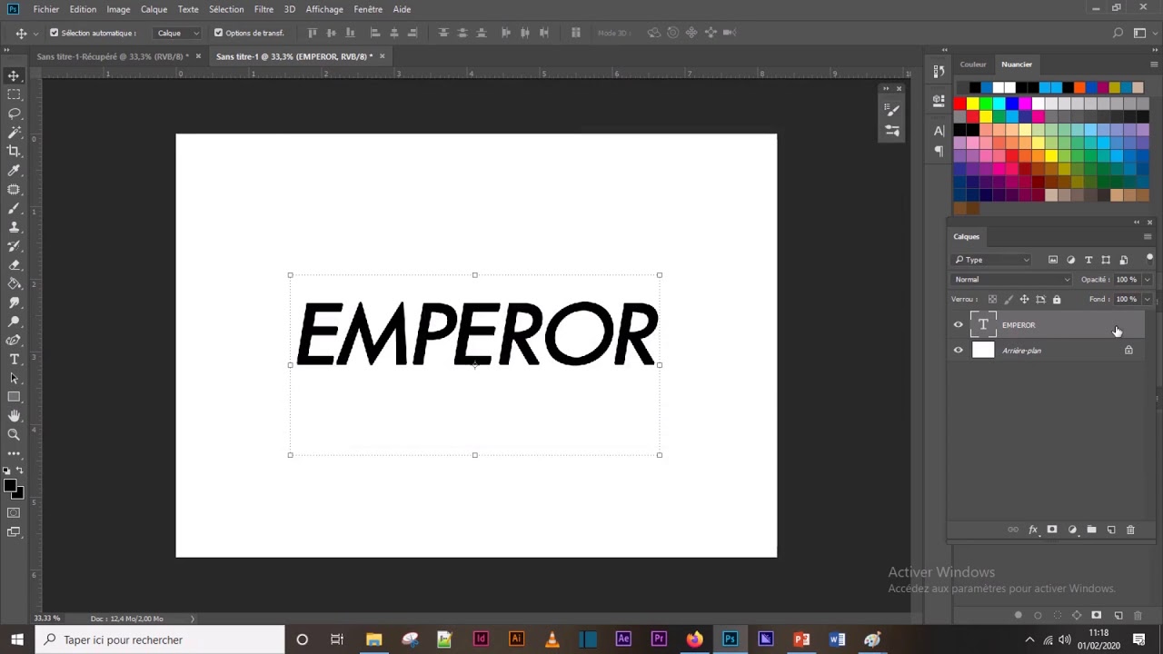 Comment écrire un texte en dégradé de couleur sur Photoshop ? - YouTube
