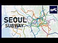 Seoul's Metropolitan Subway expansion animation 1974-2021