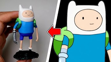 Making FINN | Adventure time Clay Art