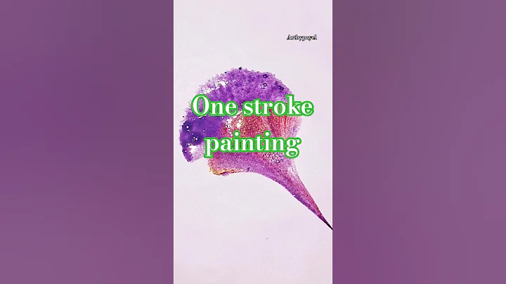 One stroke painting 😍 #art #drawing #shorts #artbypayel #onestrokepainting