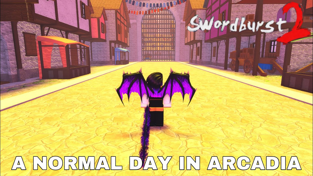 A Normal Day In Arcadia | Roblox | [Swordburst 2 skit]