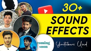 30  Sound Effects for YouTube Video Editing | No Copyright | Download Link Given ❤️