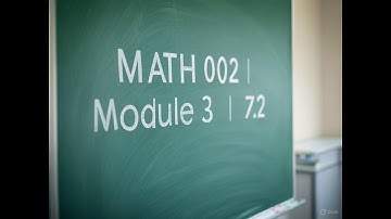 MATH 002  | Module 3 | 7.2  |Verifying Trigonometric Identities | Dr. Zahir Math