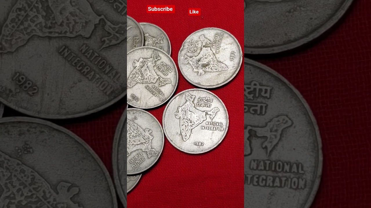 India map coins 🪙, 50paise,1982,