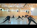 Contemporary dance class floorwork exercise warm up contemporary dance class andrea vanzo  amelie