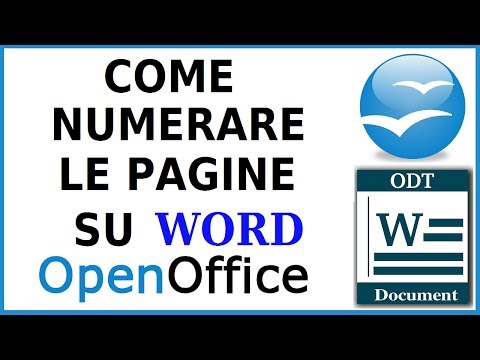Video: Come Numerare Le Pagine In Open Office