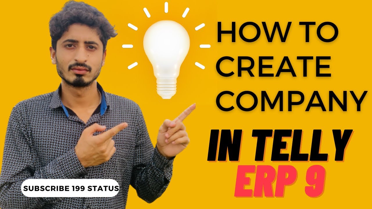 How to create a company in telly erp 9 | telly erp 9 mai company create ...