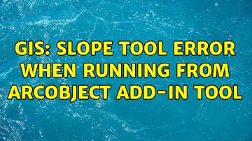 GIS: Slope tool error when running from arcObject add-in tool