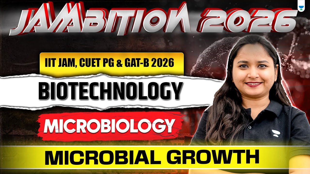 Microbial Growth Curve Simplified 🔬 | Biotechnology for IIT JAM, CUET PG & GAT-B 2026