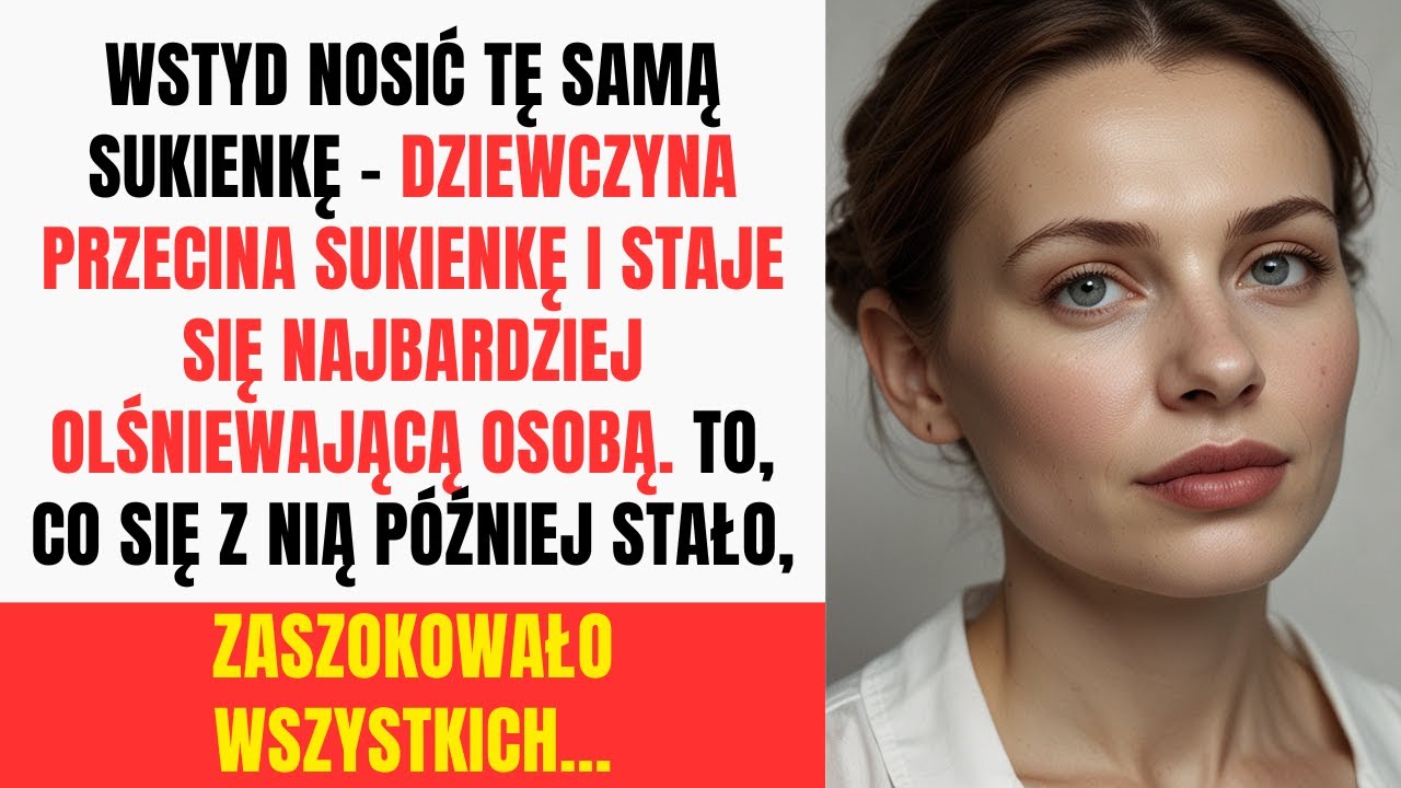Wstyd nosić tę samą sukienkę - Dziewczyna przecina sukienkę i staje się najbardziej olśniewającą...