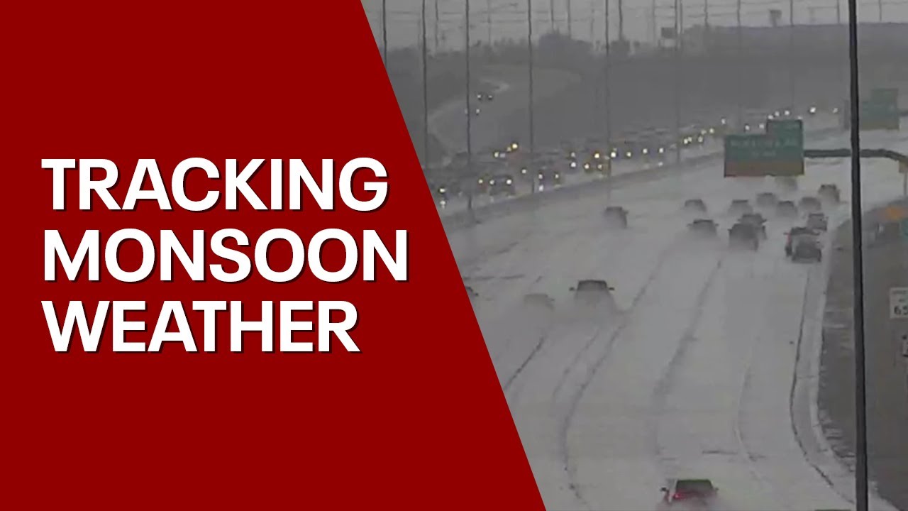 Tracking the latest monsoon storm in Phoenix - YouTube