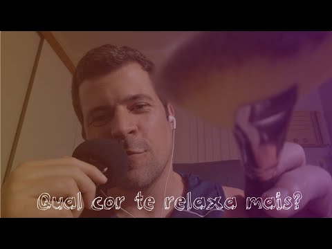 ASMR: COR QUENTE ou ANTI-ESTRESSE? O primeiro ASMR no BRASIL com escolha de cor e você vai DORMIR+