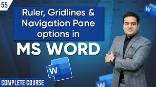 Ruler in Word | What is Navigation Pane in MS Word | Gridline Option in Word | MS Word Course Free