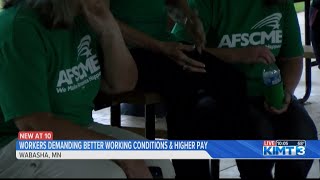 Wabasha Social Services workers demanding better working conditions and higher pay