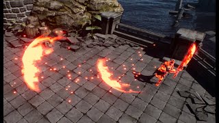 UE 5 VFX - Fire Combo Attack