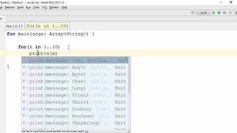 For Loop using kotlin