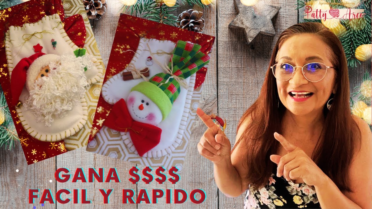 😃🎄Adornos NAVIDEñOS en Fieltro FACILES😱 y Exitosos para VENDER💰**Logra CIENTOS de VENTAS**