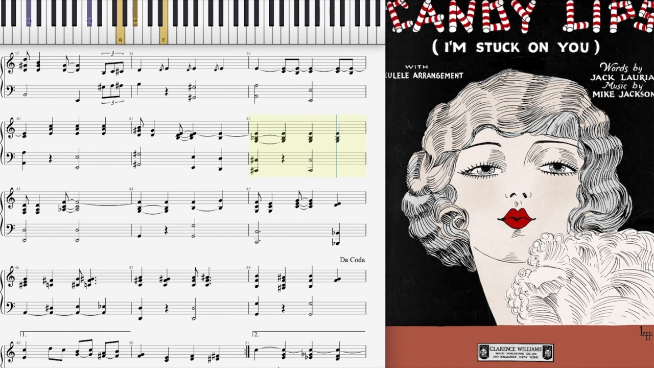 Candy Lips by Mike Jackson (1926, Jazz piano)