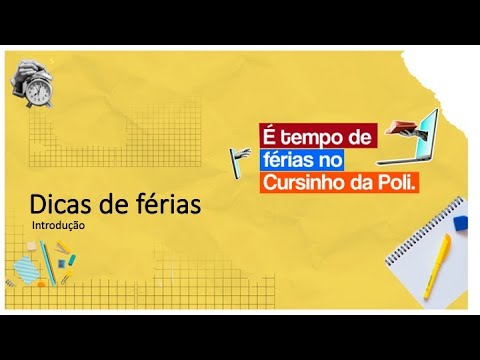 Dicas de Férias - Introdução