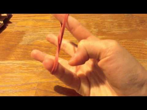 wie ein Gummiband um den Finger zu drehen