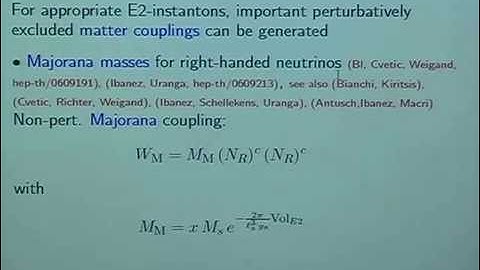 Ralph Blumenhagen - D-brane Instantons in Supersymmetric 4D String Vacua
