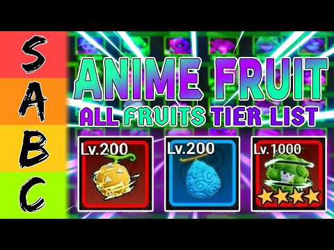 ROBLOX | The ULTIMATE Anime Fruit Tier List – From S to D (You NEED to See This!)