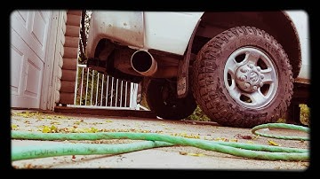 Cummins with 4" flo-pro no muffler