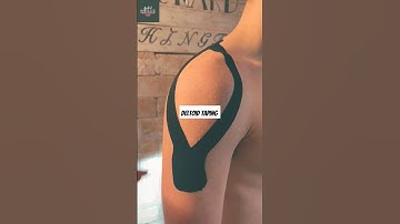 Shoulder pain Kinesiology Taping technique for the deltoid! 👀💯🔥#pain #athlete #shoulder