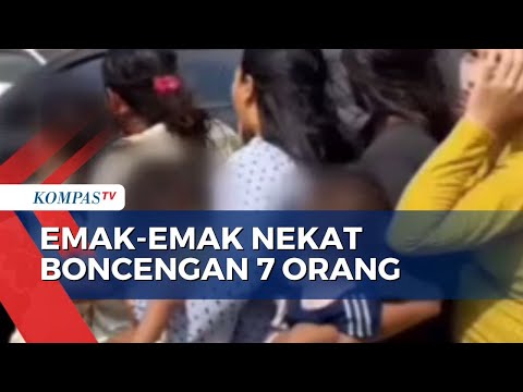 Viral Aksi Emak-Emak di Palembang Bonceng 7 Orang, Kena Tilang Polisi