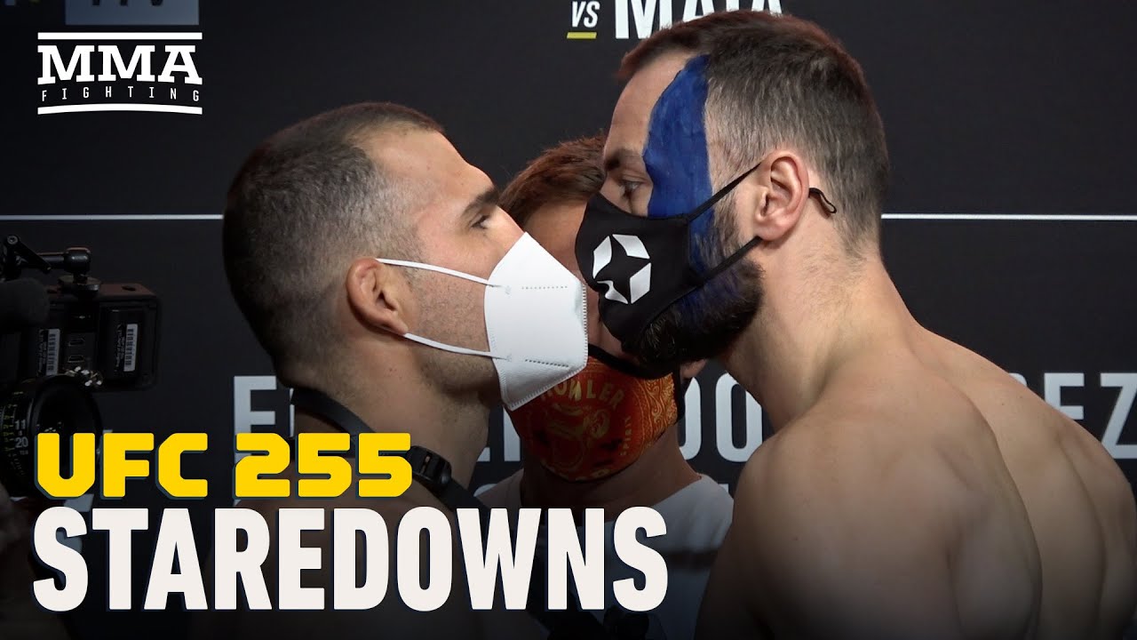 UFC 255 Weigh-In Staredowns - MMA Fighting