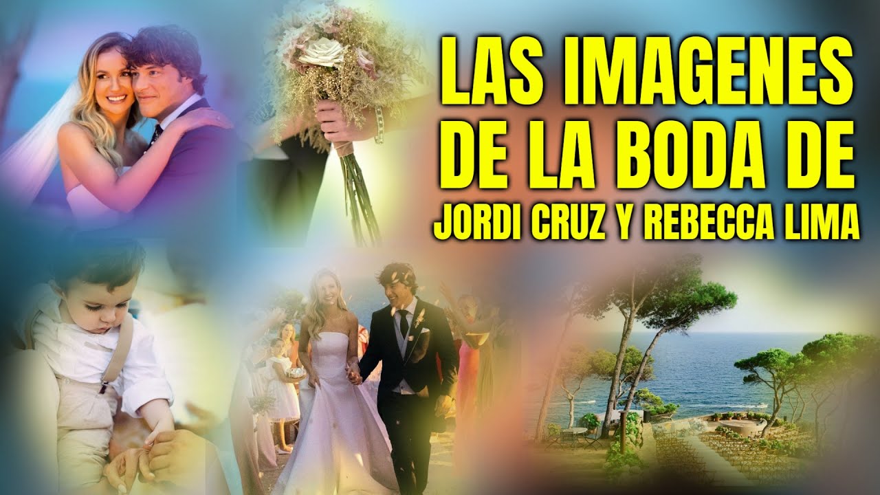 🔴Las PRECIOSAS IMAGENES de la BODA de JORDI CRUZ y REBECCA LIMA entramos en la ROMANTICA BODA