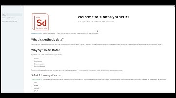 Synthetic data generation with Streamlit app