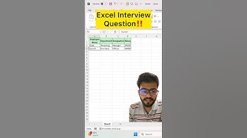 Interviewer asked Excel Question😰‼️Showed him Amazing Trick #exceltips #excel #exceltricks #shorts