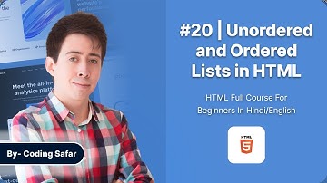 HTML Tutorial for Beginners in Hindi #20 | Unordered and Ordered Lists in HTML