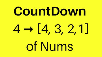 Generate a Countdown of Numbers in an Array in JavaScript