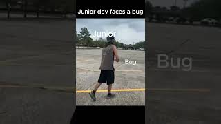 When junior developer tries to fix a bug, this is what happens.. lol #programmingmemes #frontend