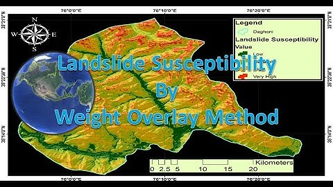 Landslide Susceptibility By using Weight Overlay Method in ArcGIS.