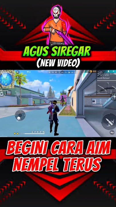 BEGINI CARA AIM NEMPEL TERUS #freefire