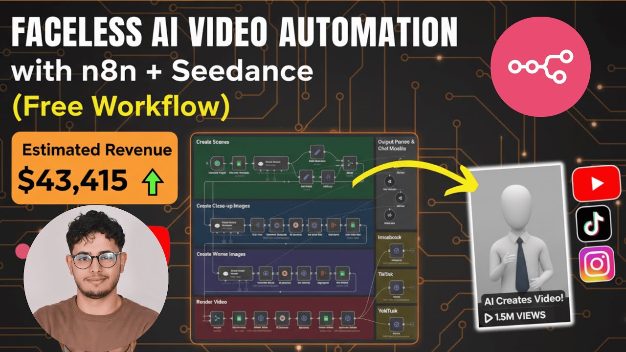 Faceless AI Video Automation with n8n + Seedance (Free Workflow) - YouTube